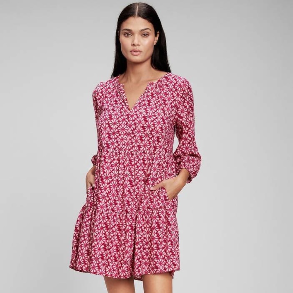 GAP Tiered Mini Dress L